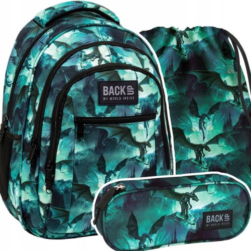  School backpack with multiple compartments Backup Black, Blue tones, Green tones, Multicolored 26 l + 2 more products