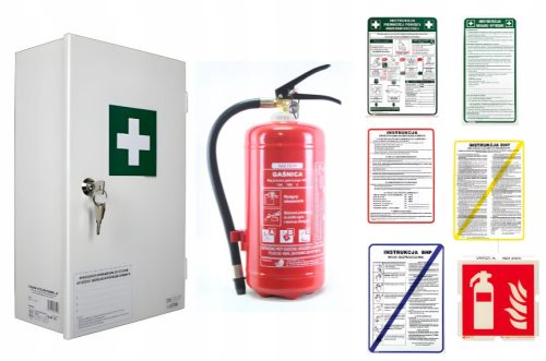 Medium Business Health and Safety Kit, First Aid Kit, Fire Extinguisher Signs