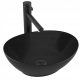 Calani Fiesta Mini Black oval countertop washbasin