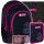  Astra Multi-Compartment School Backpack, Black, Pink Shades, Multicolor, 20 l