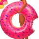 Metin-sklep Donut aufblasbarer Ring 120 cm rosa