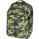  Herlitz school backpack with multiple compartments, black, green tones, 24 l