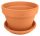  Degrea flowerpot 25.3 cm x 25.3 x 16.8 cm diameter 25 cm natural ceramic, terracotta + Degrea flowerpot stand 24.9 cm ceramic