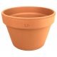 Degrea flowerpot 25.3 cm x 25.3 x 16.8 cm diameter 25 cm natural ceramic, terracotta