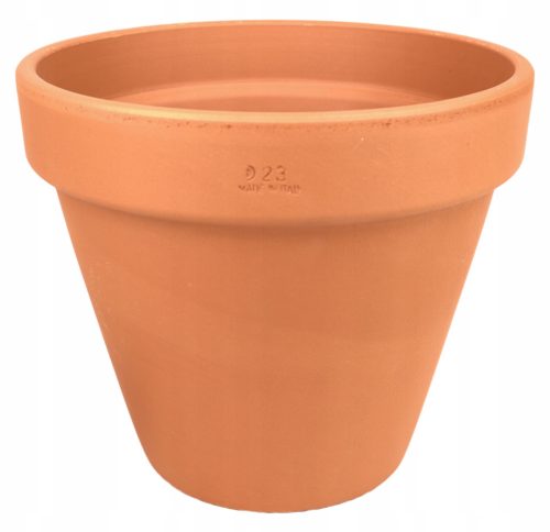  Degrea flowerpot 23.3 cm x 23.3 x 20.7 cm diameter 23 cm natural ceramic, terracotta