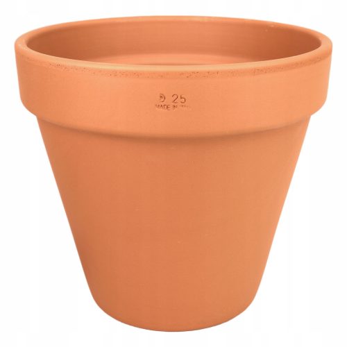  Degrea flowerpot 24.9 cm x 24.9 x 22.8 cm diameter 25 cm natural ceramic, terracotta