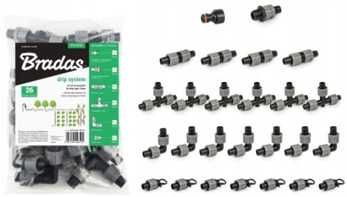  Bradas DSTA20-SET2 drip tape accessory set 26 pcs.