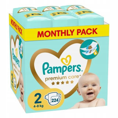  Pampers Premium Care 2 224 pcs. 4-8 kg Diapers
