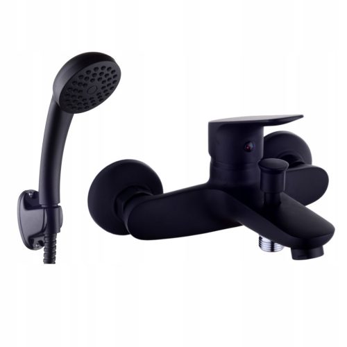  Liveno Sigma Black single-lever wall-mounted bath and shower mixer, black