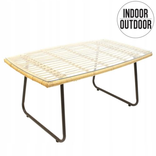  Intesi rectangular coffee table 95 x 55 x 42 cm black