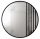 Bathroom mirror Galakor Openwork Lamel round wall mirror 60 cm