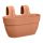  Elho flowerpot 36 cm x 24 x 27 cm plastic in orange tones, terracotta