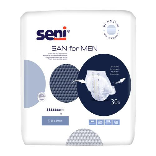  Anatomical diapers for men Seni San for Men 30 pcs.