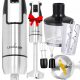  Lehmann Hand Blender Multifunctional Mixer Food Processor Powerful XXL 1200 W Silver/Gray