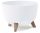  Lamela flowerpot 29 cm x 29 x 23 cm, white plastic