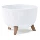  Lamela flowerpot 29 cm x 29 x 23 cm, white plastic