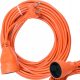 Vorel single extension cable 10 m, 1 pc. sockets, orange