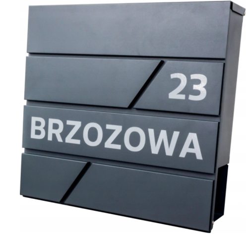 Domino Carlo mailbox with tube, anthracite