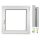 PVC WINDOW 600 x 600 RU/P WHITE WITH MICRO VENTILATION