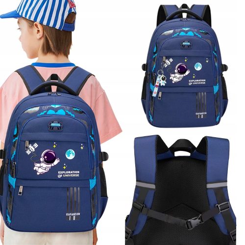 Durable and Stylish 20L Navy School Backpack Perfect for Young Students