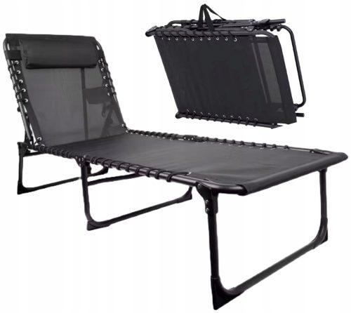 Sun loungers and garden and terrace ZT Traiding lounger, black metal