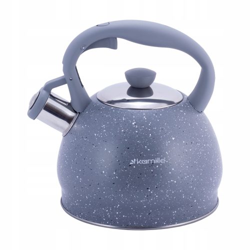 Kettles and teapots Traditional steel kettle Chamomile 2 l, gray and silver tones