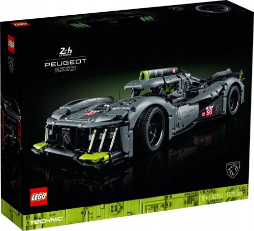  LEGO Technic PEUGEOT 9X8 24H Le Mans Hybrid Hypercar 42156