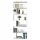  Songmics industrial shelf 70 cm x 190.5 cm x 24 cm white