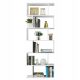  Songmics industrial shelf 70 cm x 190.5 cm x 24 cm white