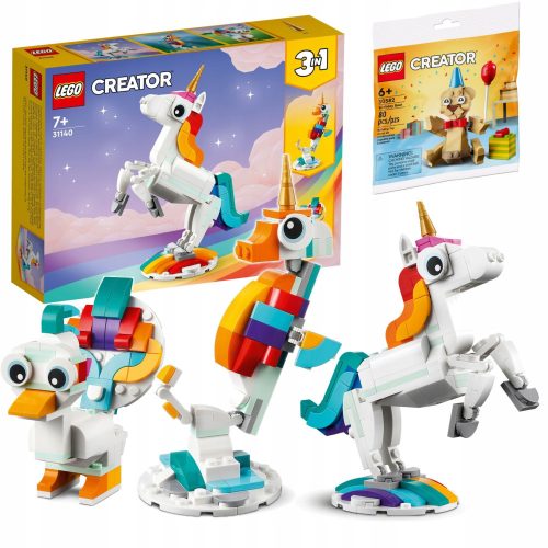  LEGO Creator 3 in 1 31140 Magical Unicorn + LEGO Creator 30582