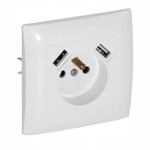 Prise USB murale VCX blanc