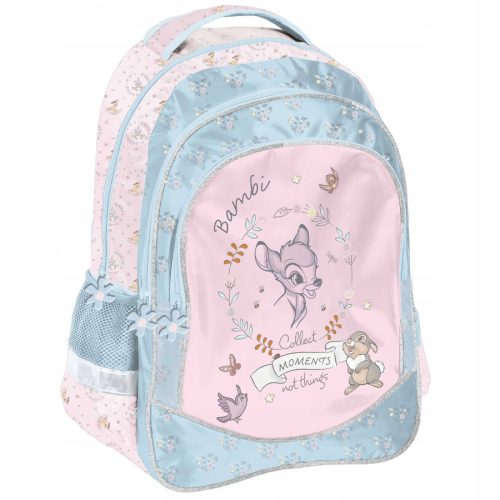 Charming Bambi Themed Dual-Compartment School Backpack for Kids