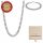  Men's necklace and bracelet set, armor