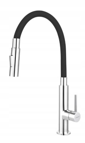 Ferro Zumba Slim 2F floor-standing kitchen faucet, black