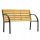 Benches for garden and terrace Wooden bench with backrest 132 x 60 cm