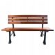 Benches for garden and terrace Linder Exclusiv Royal bench with backrest 125 x 52 x 74 cm black and brown