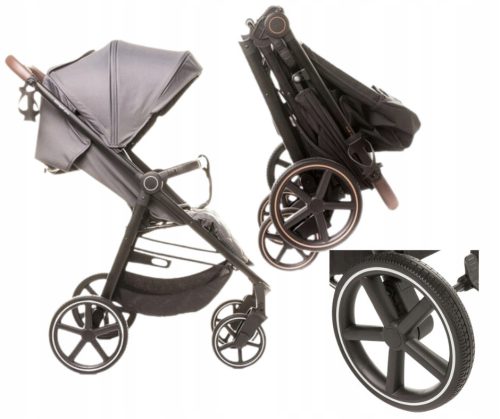  4Baby Stinger Pro graphite Stroller + 4baby “Mama Bag” Bag 2023 – Graphite