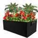  Mimport flowerpot 100 cm x 60 x 20 cm black felt