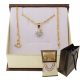  WOMEN'S SINGAPORE HEART GOLD FULL CHAIN. 585 925 + FREE ENGRAVING