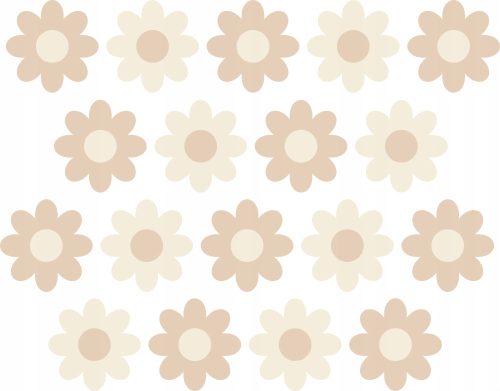  Wall stickers with flowers and daisies