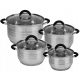  Edenberg pot set made of stainless steel, 8-piece