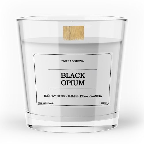 Candles BLACK OPIUM Vitafarm soy scented candle