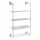  Wall Mounted Bathroom Shelf, 3 Shelves, Towel Rail