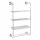  Wall Mounted Bathroom Shelf, 3 Shelves, Towel Rail