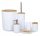  Aptel set of 6 bathroom accessories, white