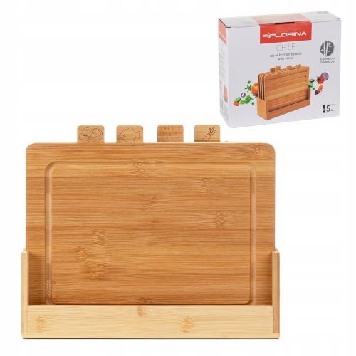 Cutting boards Florina bamboo cutting board 4-pcs.