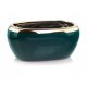  Polnix flowerpot 27 cm x 17 x 13 cm diameter 17 cm ceramic green, yellow and gold tones