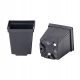  Flowerpot Mz Forma 11 cm x 11 x 12 cm, black plastic