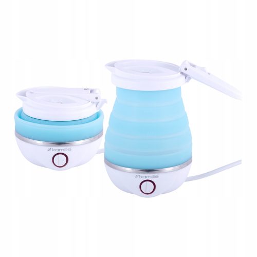 Kettles and Teapots Kamille Plastic Kettle 0.8 l, white, blue tones