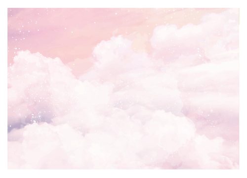 Photo wallpaper SKY CLOUDS Girl Pink 416x254